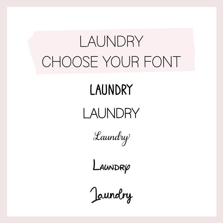 Laundry | Script Sticker