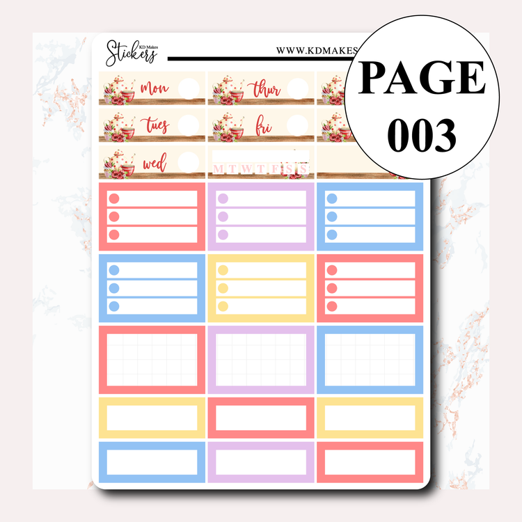 Tea Party - Weekly Vertical Kit