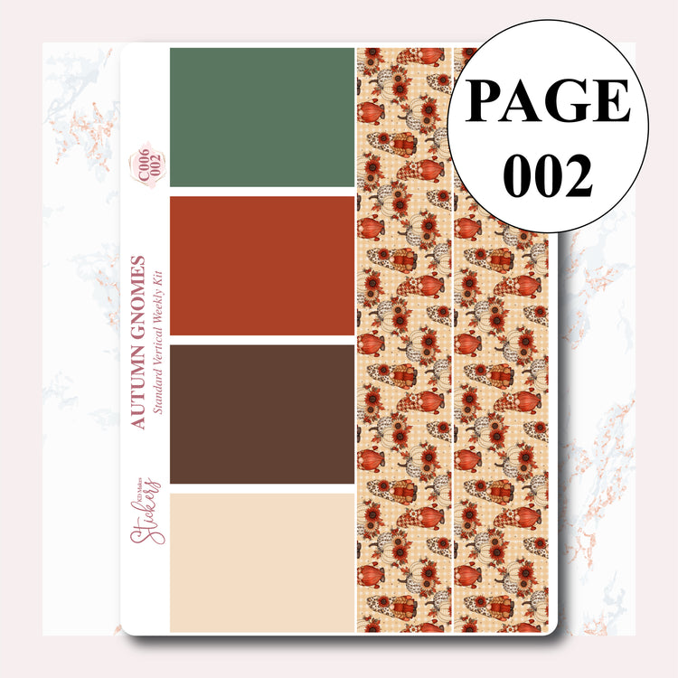Autumn Gnomes - Weekly Vertical Kit