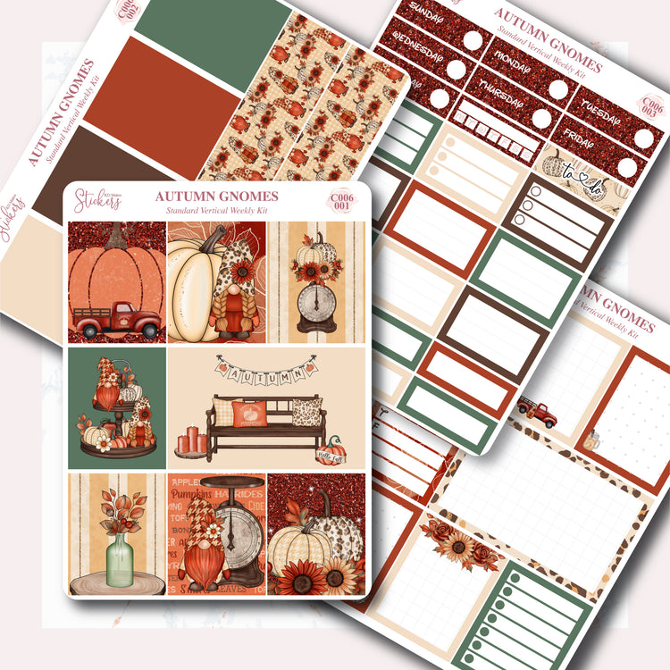 Autumn Gnomes - Weekly Vertical Kit
