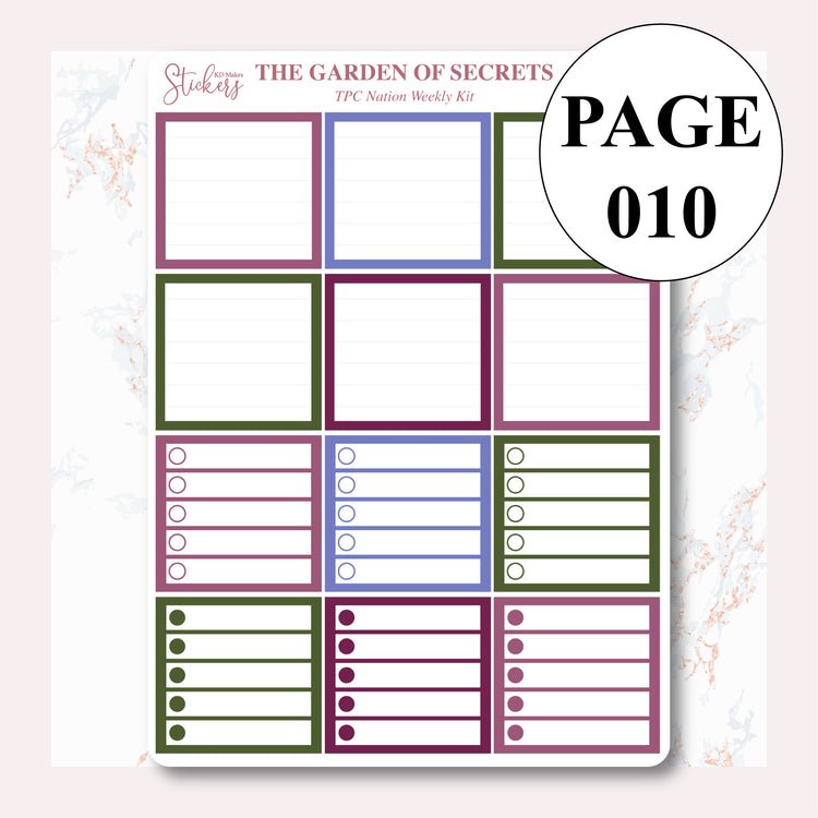 The Garden of Secrets Academic Weekly Kit