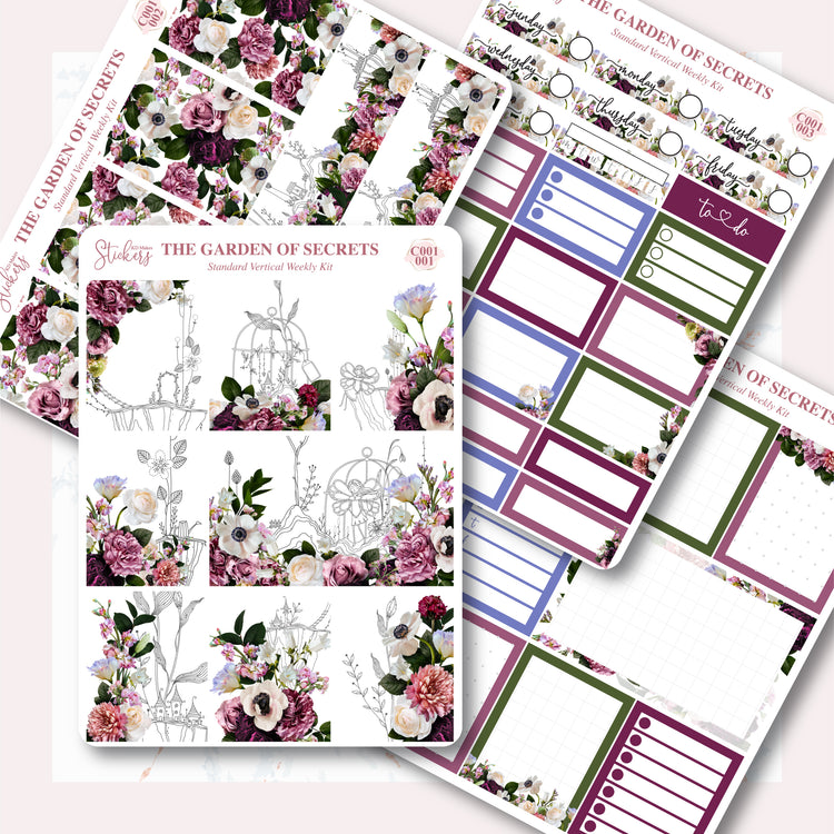 The Garden of Secrets - Weekly Vertical Kit