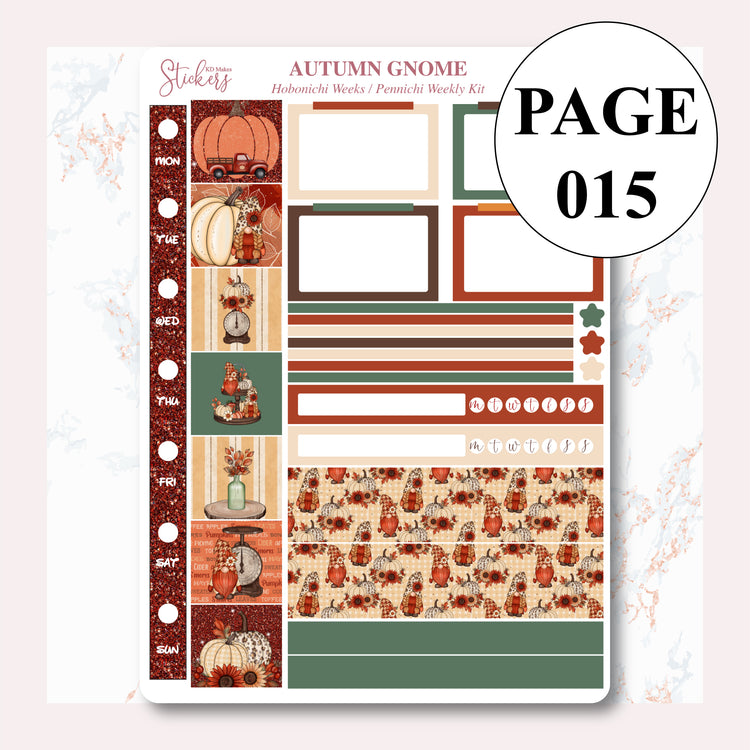 Autumn Gnomes | HOBONICHI WEEKS WEEKLY KIT