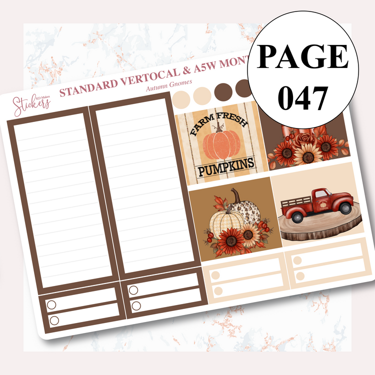 Autumn Gnomes 4.0 - Monthly Kit (A5W & Standard Vertical)