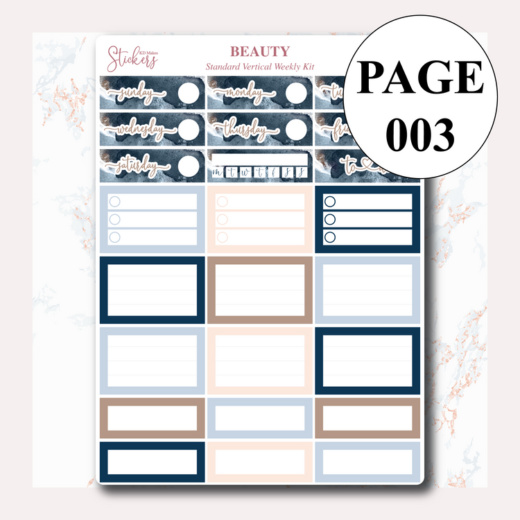 Beauty - Weekly Vertical Kit