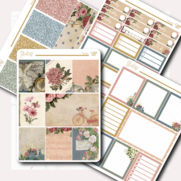 Vintage - Weekly Vertical Kit