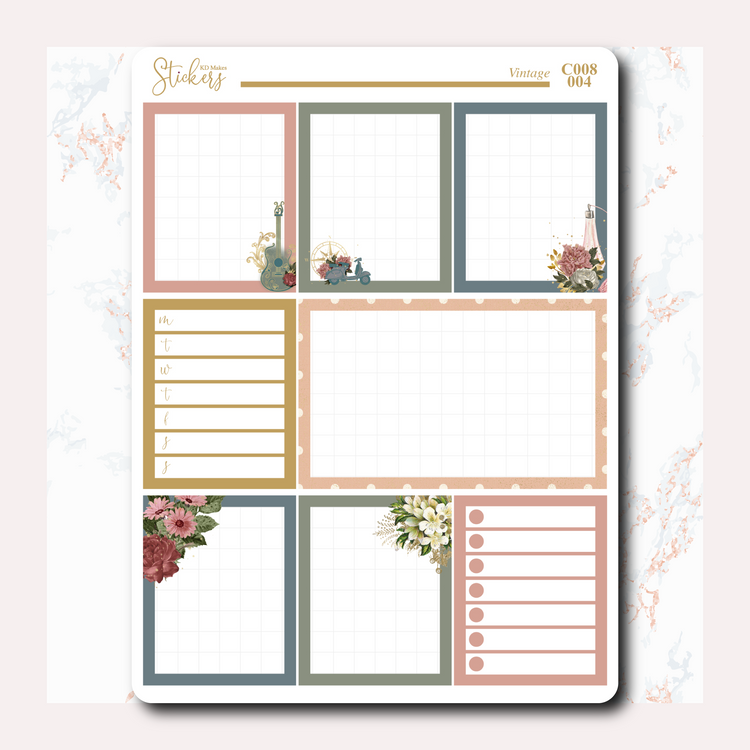 Vintage - Weekly Vertical Kit