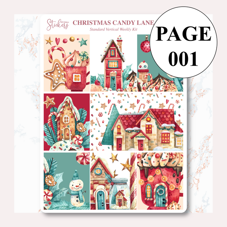Christmas Candy Lane - Weekly Vertical Kit