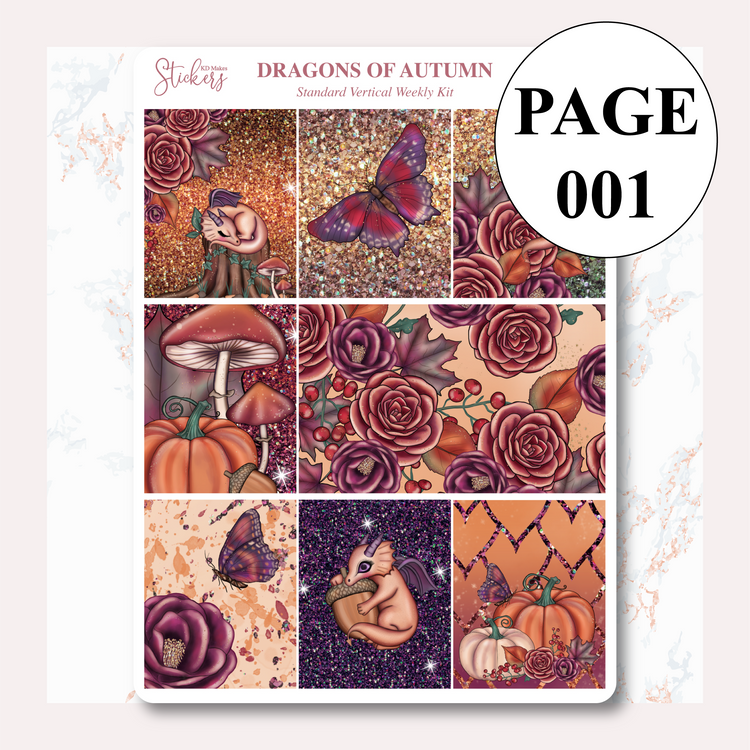Dragons of Autumn- Weekly Vertical Kit
