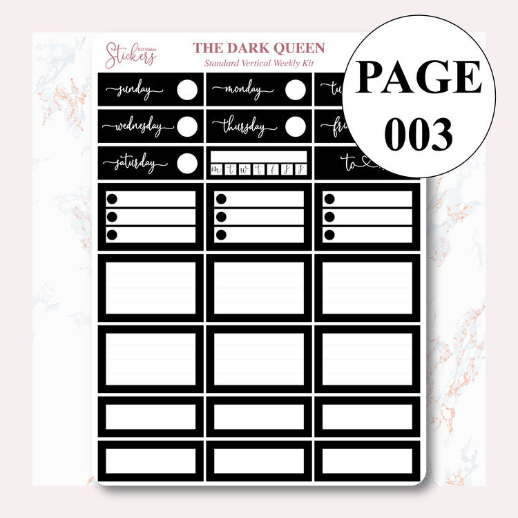 The Dark Queen - Weekly Vertical Kit