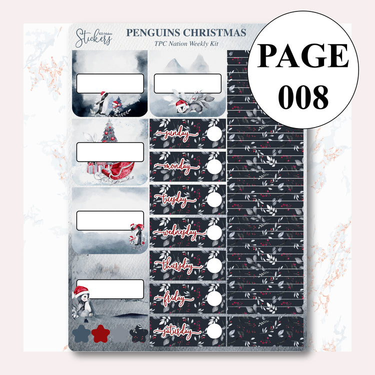 Penguins Christmas Academic Weekly Kit