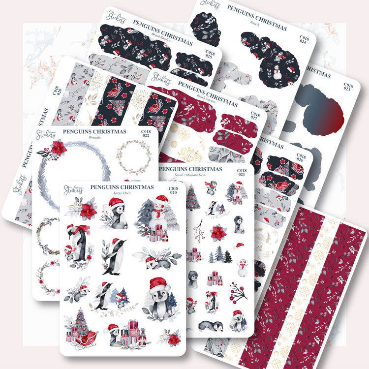C018 | Penguins Christmas | Deco Bundle