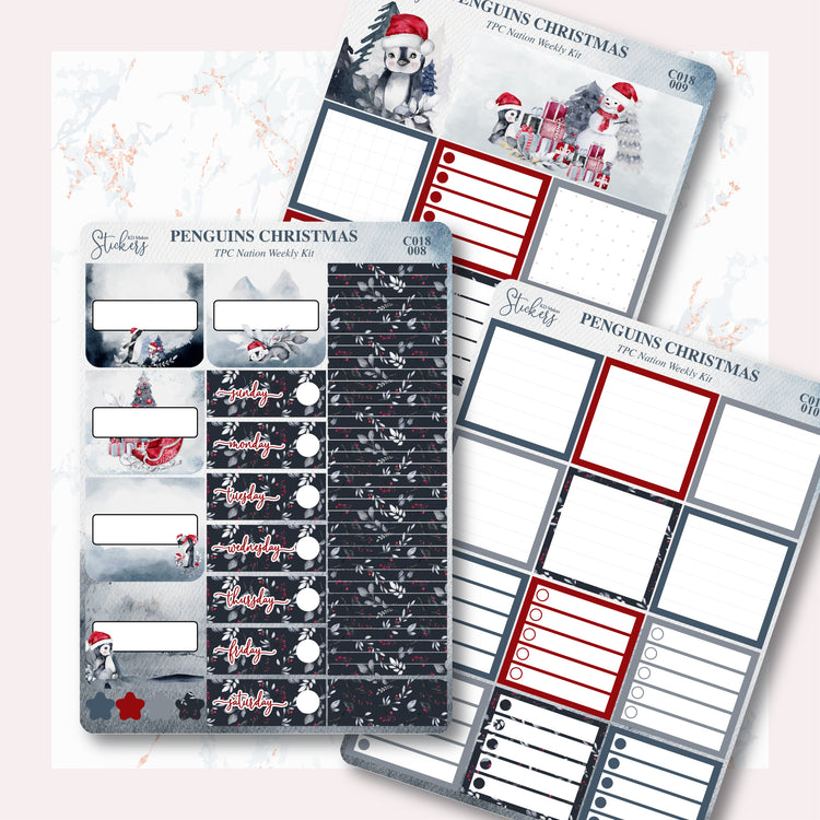 Penguins Christmas Academic Weekly Kit