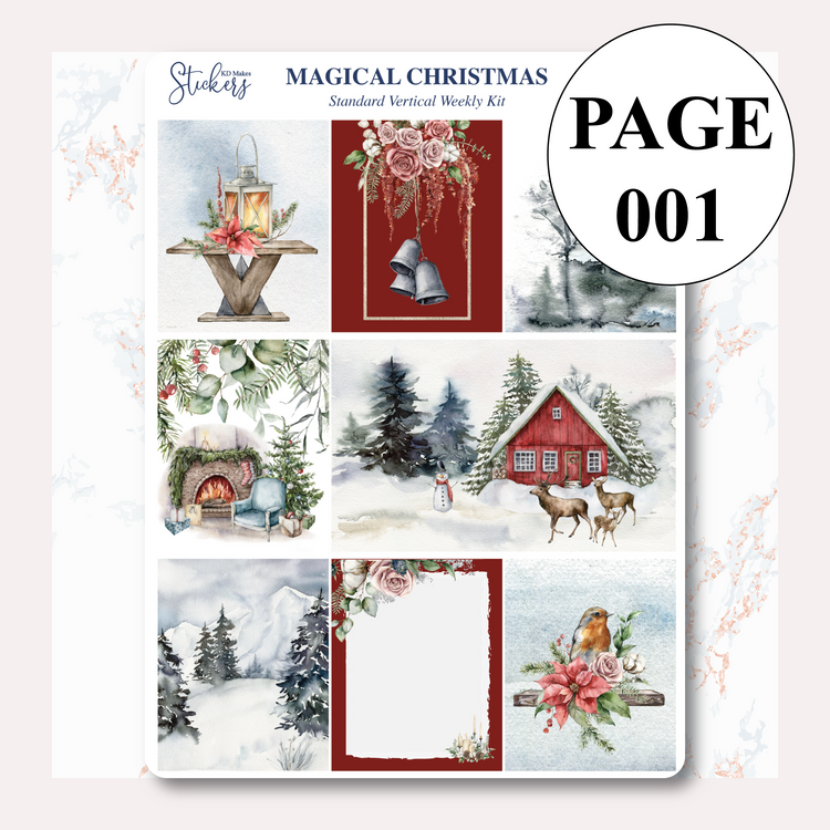 Magical Christmas - Weekly Vertical Kit