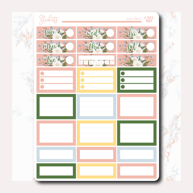 Love Dove - Weekly Vertical Kit