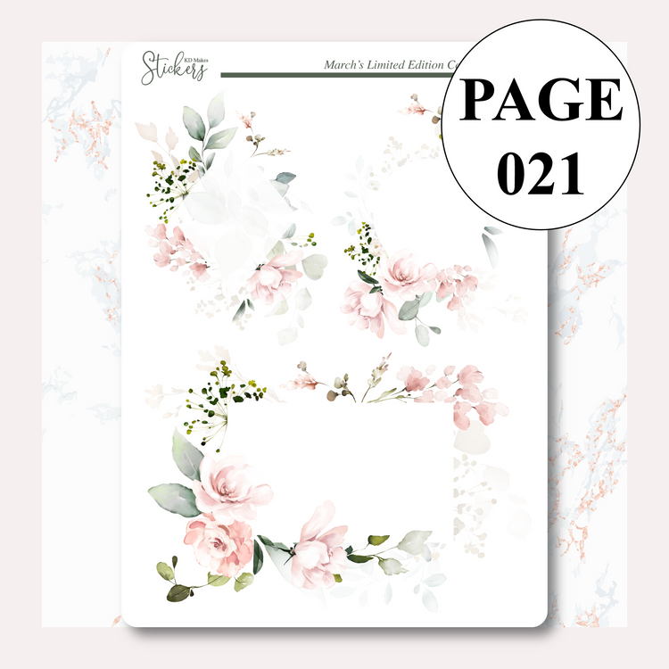 C036 | HUMMING BIRD & WATERCOLOUR FLOWERS | Deco Bundle