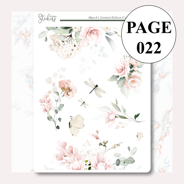 C036 | HUMMING BIRD & WATERCOLOUR FLOWERS | Deco Bundle