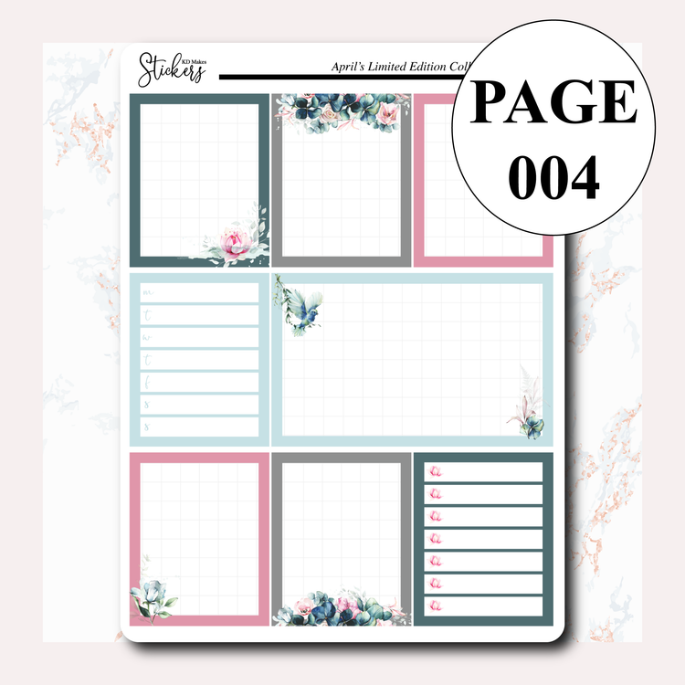 C037 | APRIL'S LIMITED EDITION COLLECTION | WEEKLY VERTICAL KIT
