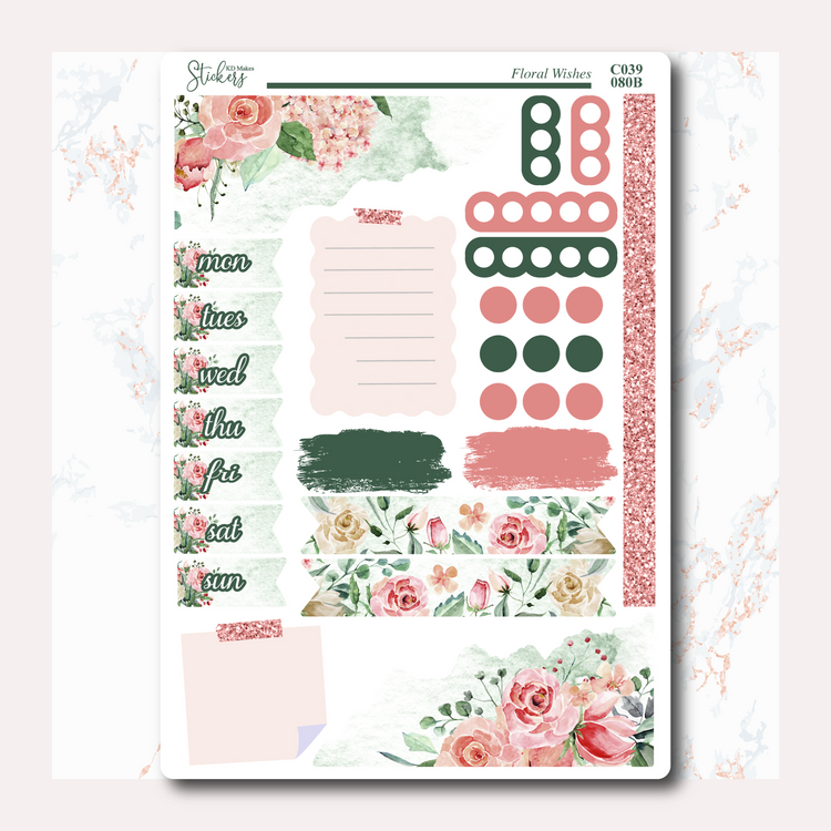 Floral Wishes - Journaling Kit with Date Covers