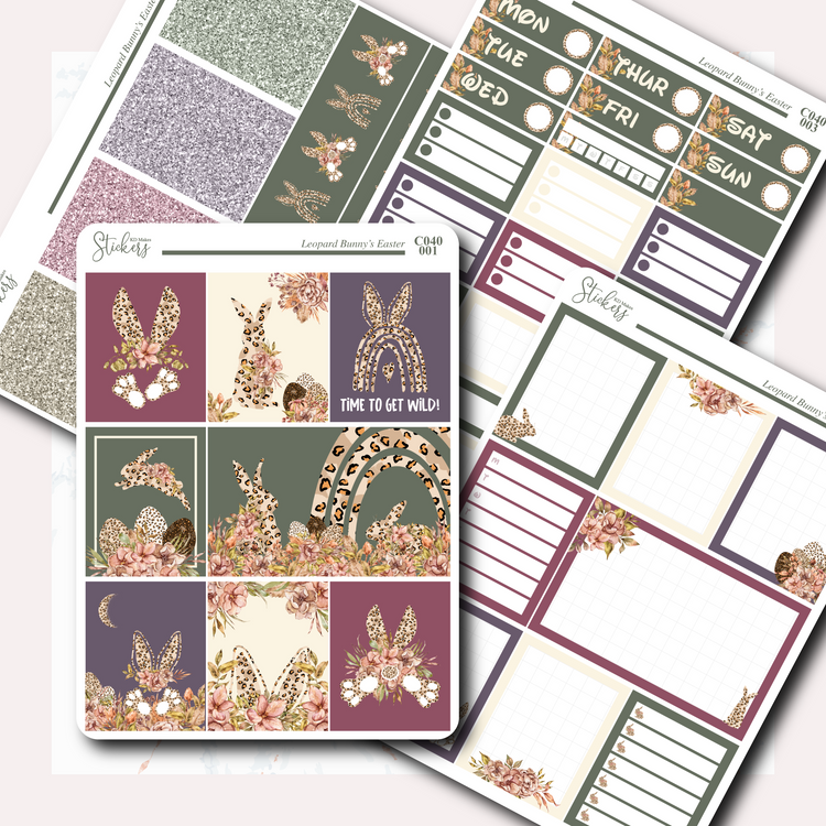 Leopard Bunny's Easter - Weekly Vertical Kit