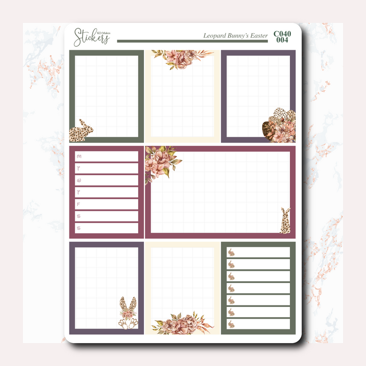Leopard Bunny's Easter - Weekly Vertical Kit