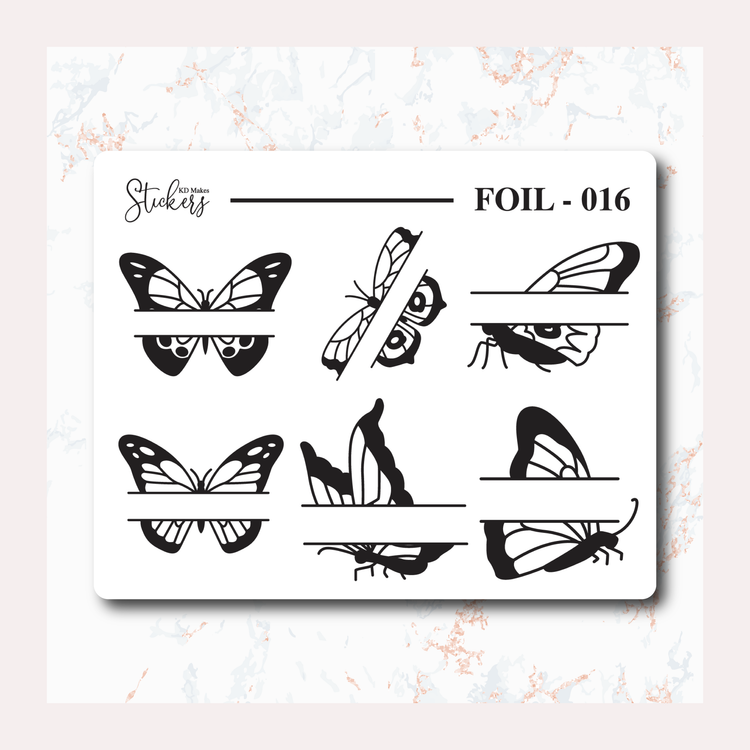 SPLIT BUTTERFLY - FOIL 016