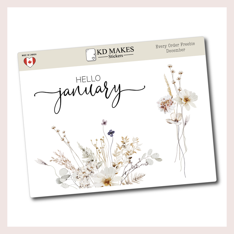 01 | January 2026 Sticker Sampler