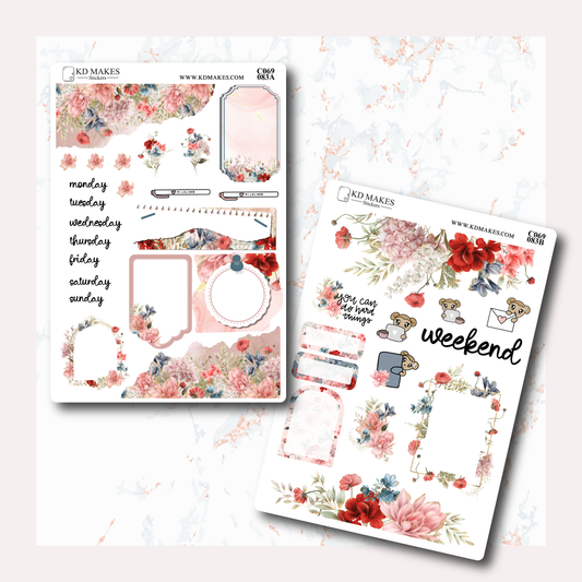 C069 | WATERCOLOUR FLOWERS - JOURNAL KIT | A PMC COLLAB