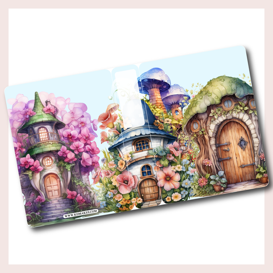 C104 050 | COLOURFUL MUSHROOM HOUSES | STICKER ALBUM