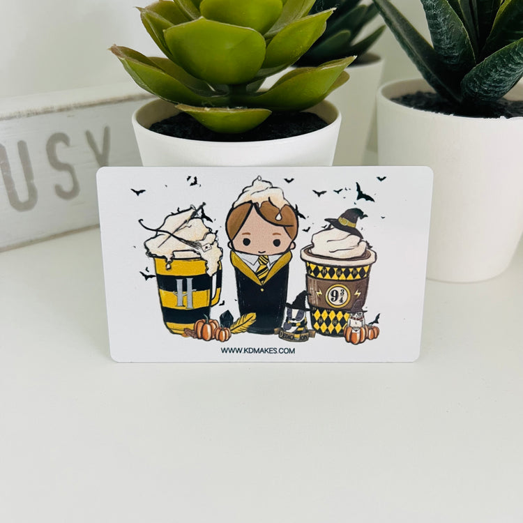 HP WIZARD | ALUMINUM WASHI CARD