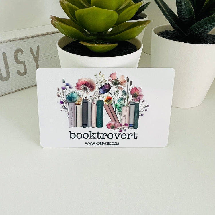 BOOKTROVERT | ALUMINUM WASHI CARD