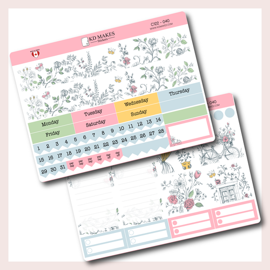 C122 | MONTHLY KIT | A5W & STANDARD VERTICAL