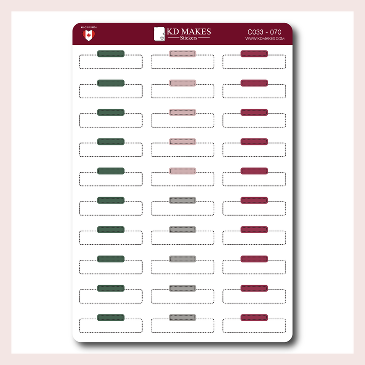 C033 | Woodland Floral Functional Stickers for Standard Vertical Planners
