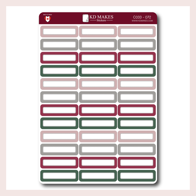 C033 | Woodland Floral Functional Stickers for Standard Vertical Planners