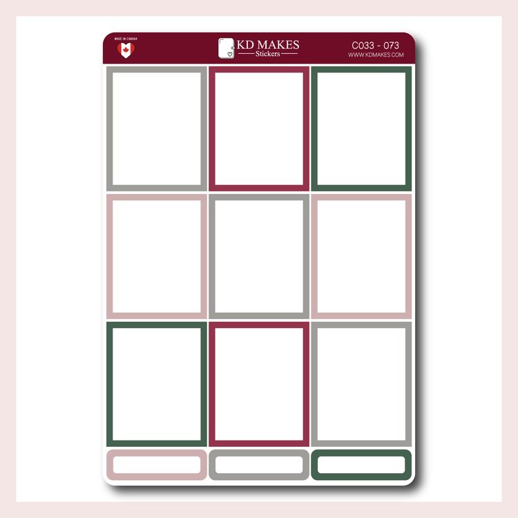 C033 | Woodland Floral Functional Stickers for Standard Vertical Planners