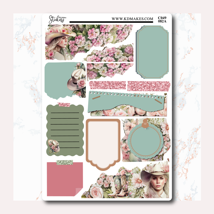 COUNTRY GIRL - FREELY JOURNALING KIT & OPTIONAL DECO SHEET