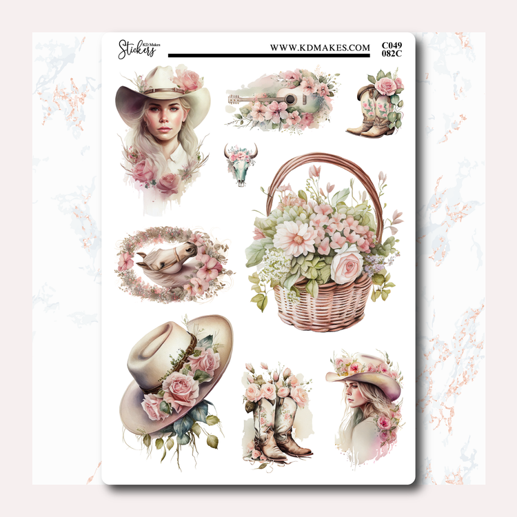COUNTRY GIRL - FREELY JOURNALING KIT & OPTIONAL DECO SHEET