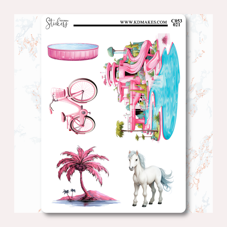 Pink World Deco Sheet