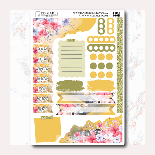PLANNERMONKEYCO SELF CARE ISN'T SELFISH COLLAB - JOURNALING KIT WITH DATE COVERS