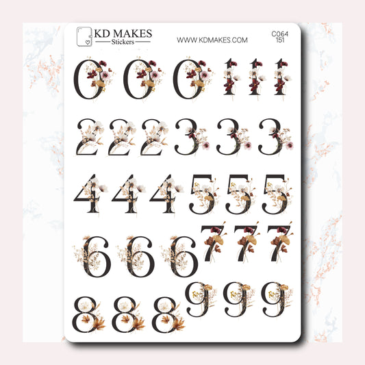 C064 - Decorative Numbers Text