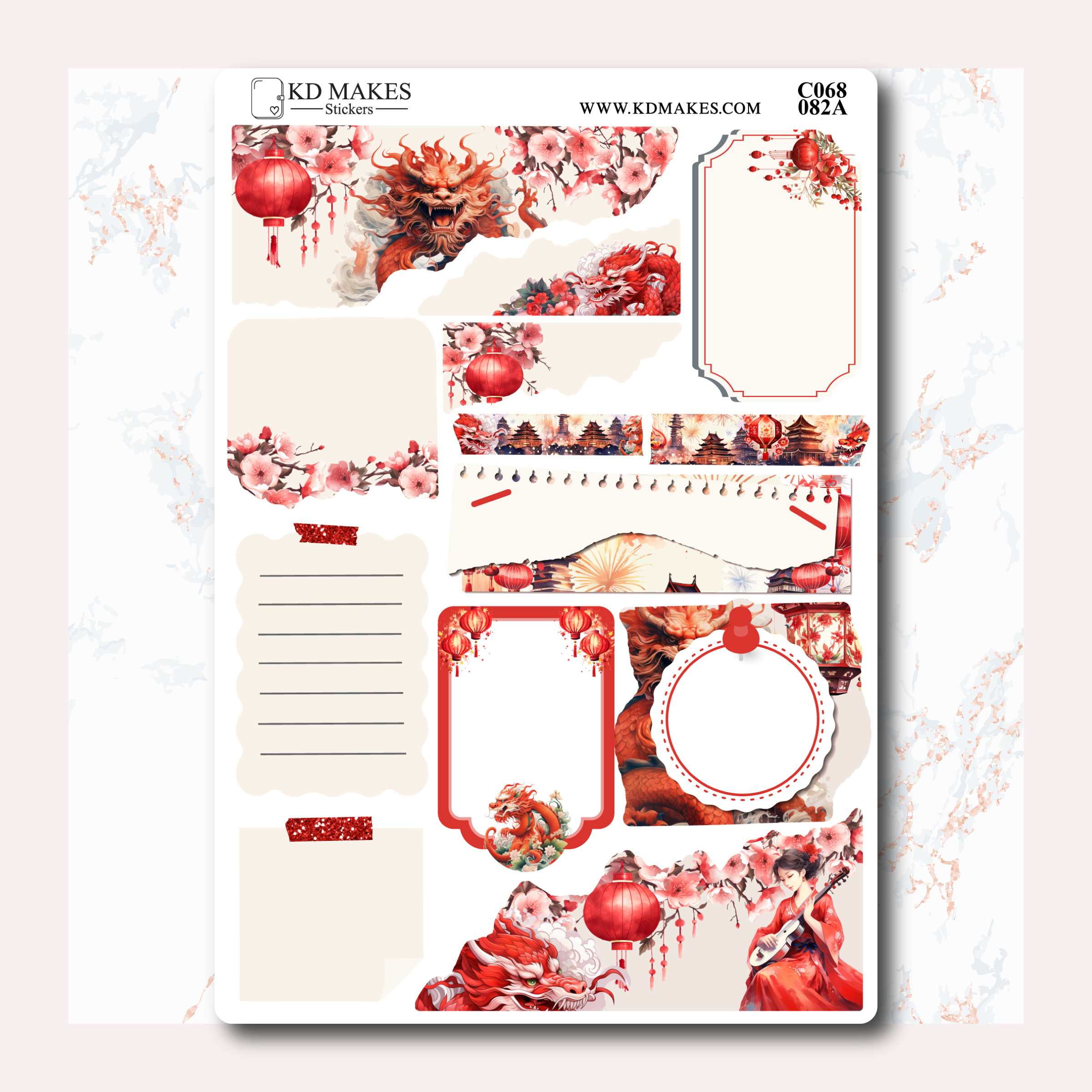 LUNAR NEW YEARS - C068 - FREELY JOURNALING KIT – KD Makes Limited