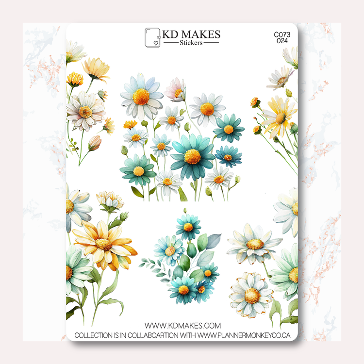 C073 | COLOURFUL DAISIES - DECO | A PMC COLLAB