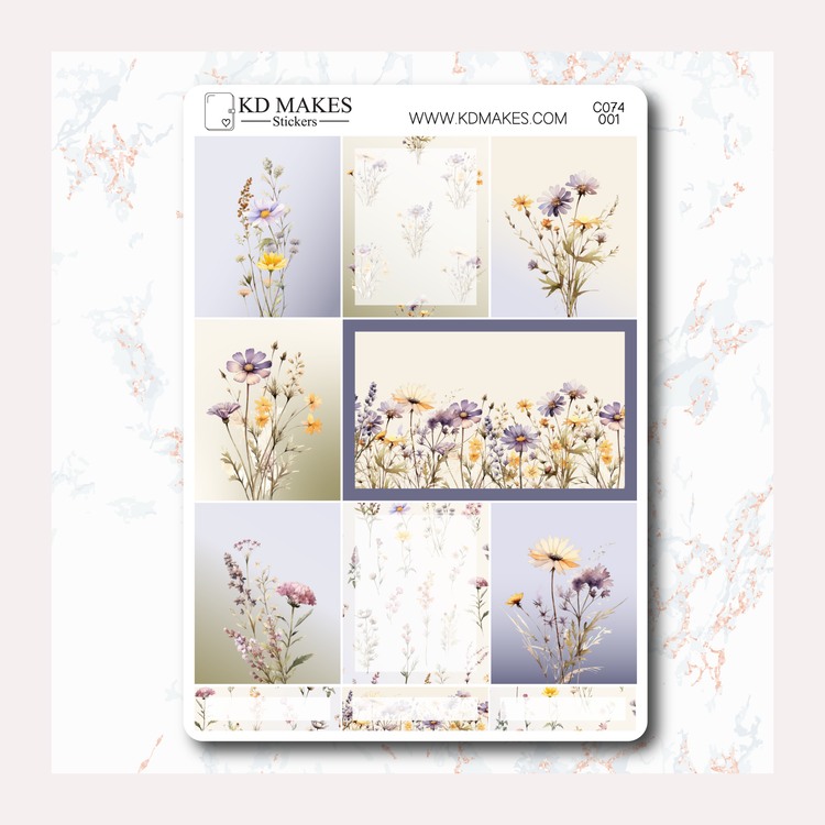 C074 | WILDFLOWERS | WEEKLY VERTICAL KIT