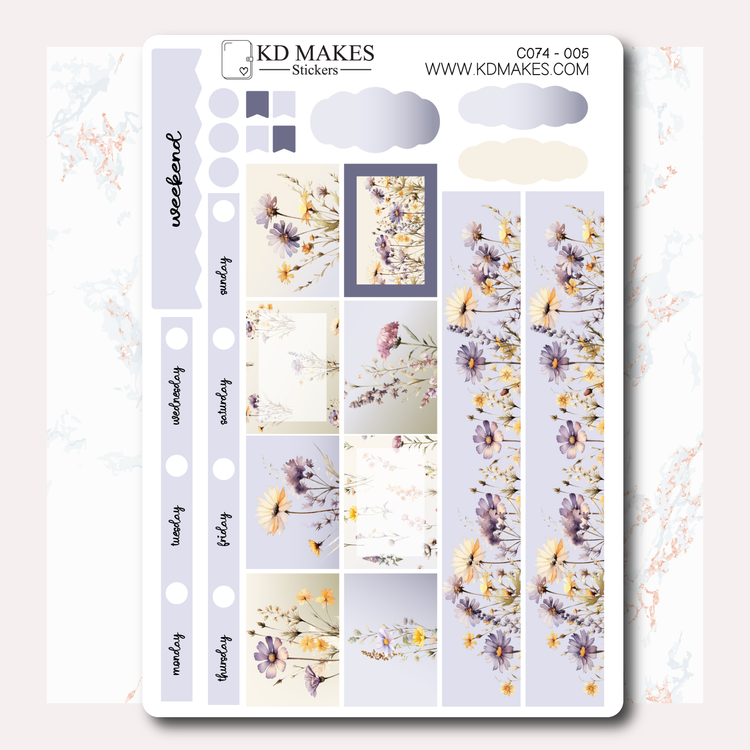 C074 | WILDFLOWERS | HOBONICHI COUSINS WEEKLY KIT