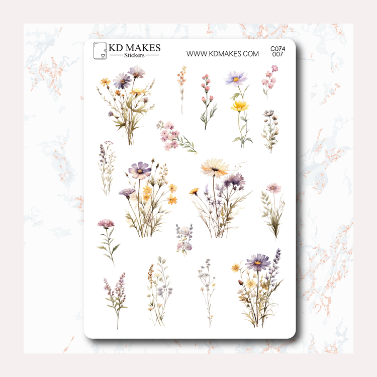 C074 | WILDFLOWERS | WEEKLY VERTICAL KIT