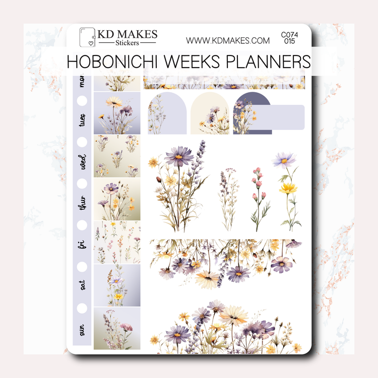 C074 | WILDFLOWERS  | HOBONICHI WEEKS WEEKLY KIT