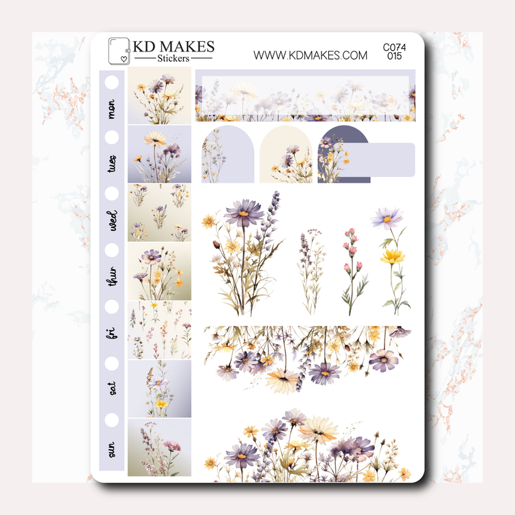 C074 | WILDFLOWERS  | HOBONICHI WEEKS WEEKLY KIT