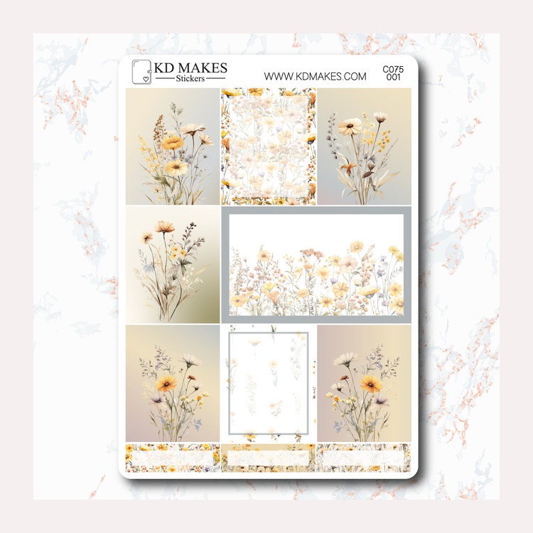 C075 | WILDFLOWERS | WEEKLY VERTICAL KIT