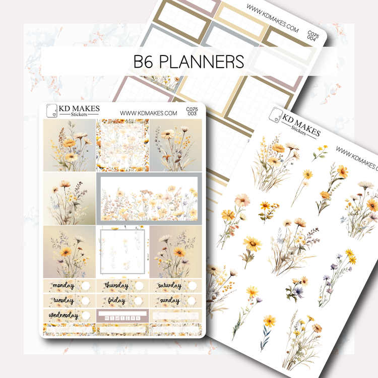 C075 | WILDFLOWERS | B6 WEEKLY KIT