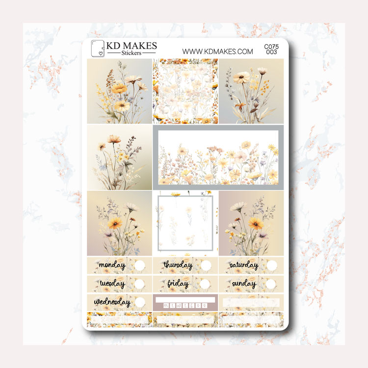 C075 | WILDFLOWERS | B6 WEEKLY KIT